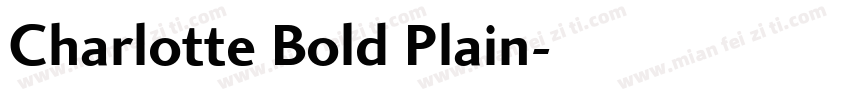 Charlotte Bold Plain字体转换